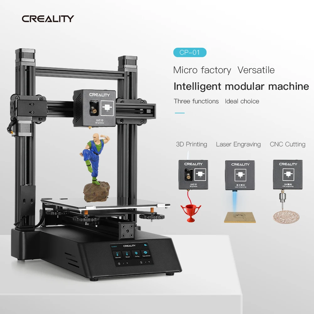 

CREALITY CP-01 New 3D Printer Ender FDM Upgraded Optional Can laser Engraving CNC Cutting 3D Printing PLA ABS TPU PVA 2019