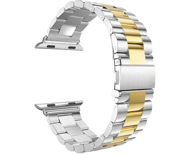 Stainless Steel Strap For Apple watch band 40mm 44mm 5 4 3 watch strap 38mm 42mm Bracelet Sport Metal WatchBand for iWatch 3 2 1 Silver gold
