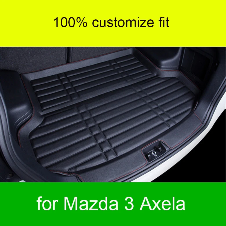 

Lsrtw2017 Leather Car Trunk Mat Cargo Liner for Mazda 3 Axela 2013 2014 2015 2016 2017 2018 2019 2020 Rug Carpet Accessories
