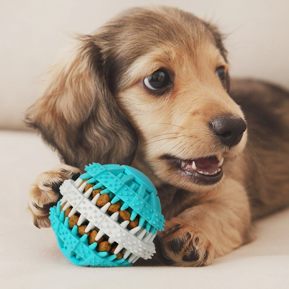 

New Gear Shape Design Dog Toys For Bite Resist Interactive Ball Toy Rubber Pet Dog Cat Elasticity Dog Chew Toys Tooth Cleaning