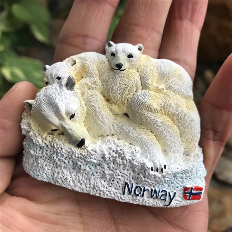 Норвегия полярный медведь туристические сувениры ручной работы 3D креативная
