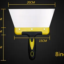 4/6/8/14/16 дюймов гипсокартон Шпатлёвки Ножи строительные инструменты Нержавеющая сталь зеркальная полировка лезвия Шпатлёвки Ножи Краски скребок практичный