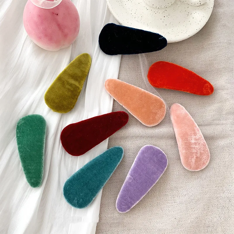 

Fashion Plush Candy Color Geometric Hairpins Girls Hair Clips Bobby Pins Clamp Accessories For Women Barrette Headwear Hairgrip