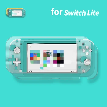 

for Nintend Siwtch NS-Switch Lite 2 in 1 Games Console Cover Protector Crystal Transparent Case +HD Screen Protective Cover Film