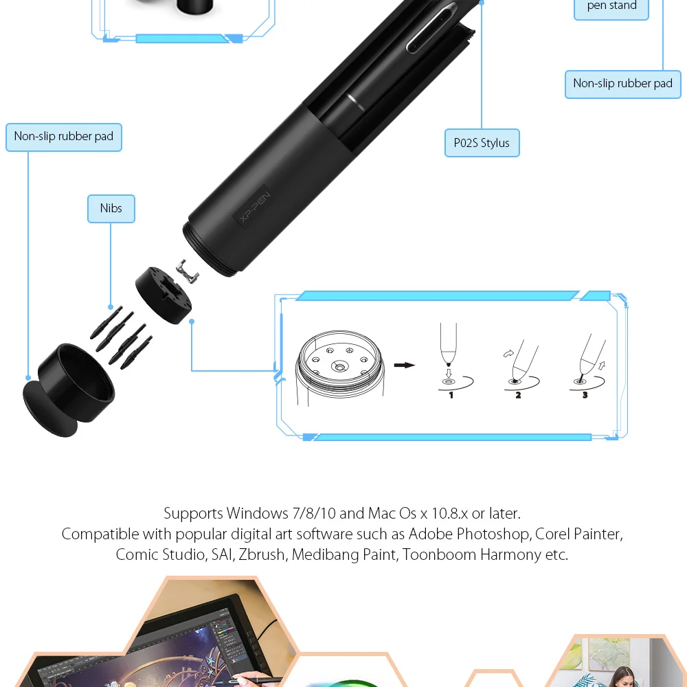 Drawing monitor  tablet 22EPro XP Pen 1 (10)