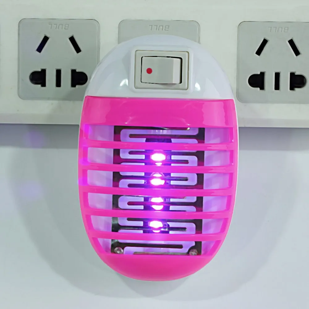 110-220V Mini LED Socket Mosquito Fly Bug Insect Trap Night Lamp Killer Zapper Electric Mosquito Killer Lamp Mosquito Repellent