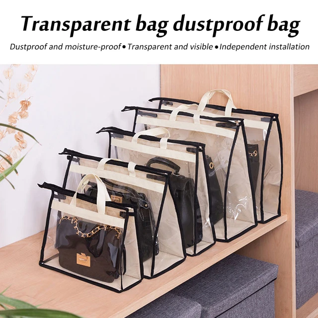 Handbag Storage Organizer Dust Bags Purses Handbags Dust Cover Closet Clear  Purse Protector Storage Bag Closet Bag Organizers