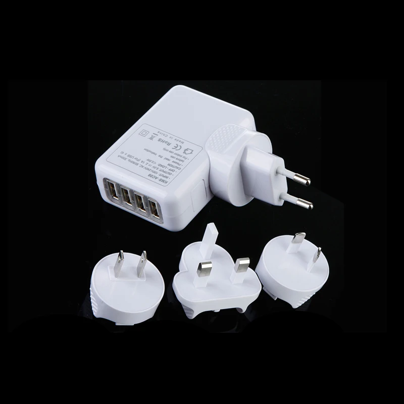 Настенное зарядное устройство 4 порта USB AU UK US EU зарядное устройство для путешествий для Iphone 11 Xs samsung Xiaomi huawei P30 AC мульти блок адаптеров питания