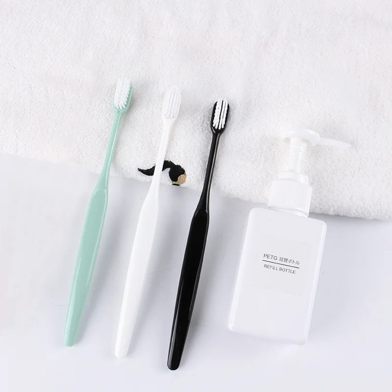 1441 Fresh Japanese-style Soft Bristle Plain Color Toothbrush Ultra-Fine Soft Bristle Toothbrush Fine Wool Anti-Bleeding Gum Shi