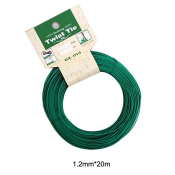 

Garden Twist Tie Wire Cable Reel With Cutter Green Twist Tie Reel PVC Coated Plant Support Flexible Garden Pots & Planters Nurse