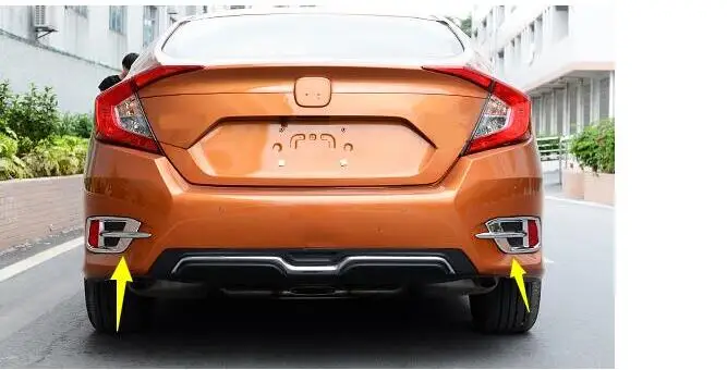 Для Honda 10-го поколения civic задний противотуманный свет рамка специальный задний противотуманный свет отделка бар модификация