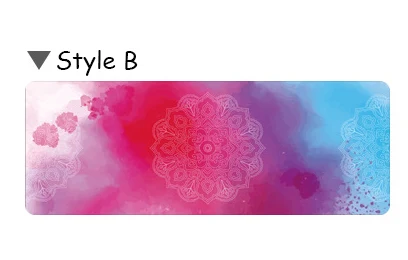 Style B 183*68 см Коврик для йоги с принтом, не скользит, Esterilla, полотенце для йоги, одеяло, впитывающее пот, полотенце для занятий спортом, фитнесом, пилатесом, товары для йоги - Цвет: Style B