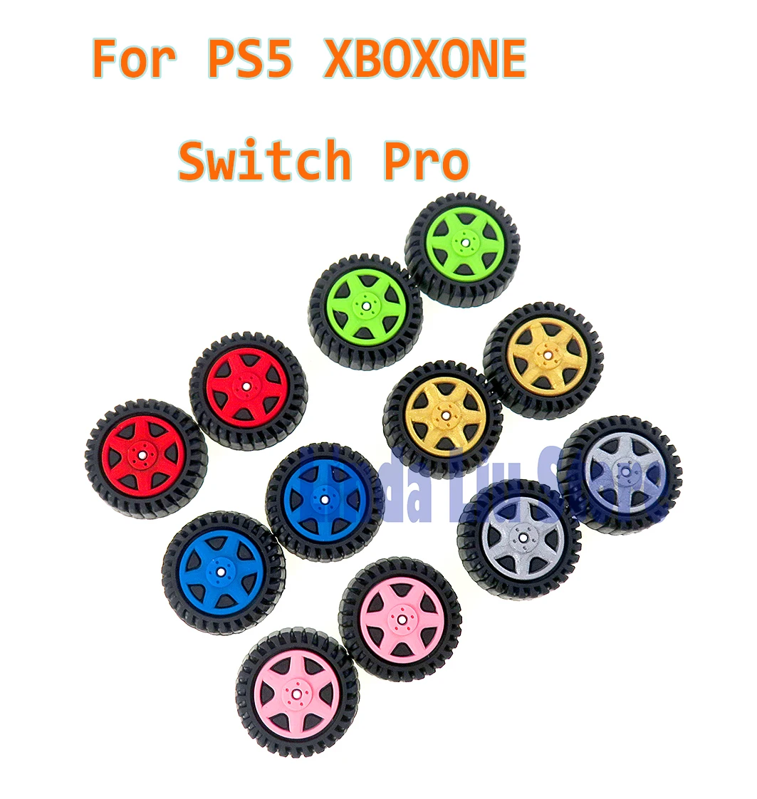 100 Pz Per Ps5 Coperchio Joystick Levetta Per Sony Ps5 Ps4 Xboxone Serie Xbox Switch Pro Car Wheel Tire Thumb Stick Grip Cap