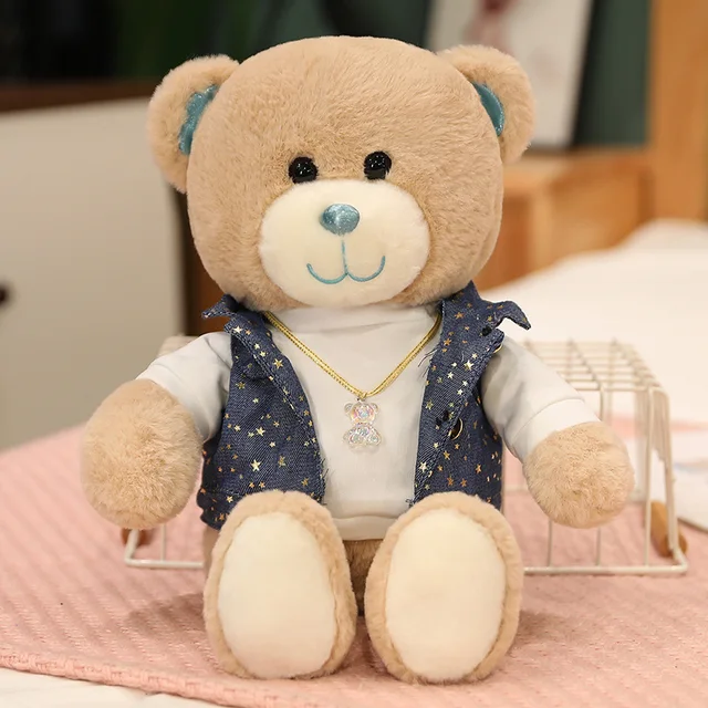 1pc 30/40cm Kawaii Couple Teddy Bear Rabbit Plush Toys Lovely Valentine Christmas Dolls Stuffed Soft Animal Pillow Nice Gifts