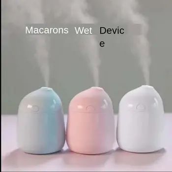 

USB Cat Air Humidifier Ultrasonic Cool-Mist Adorable Mini Humidifier With LED Light Mini USB Fan for Home office