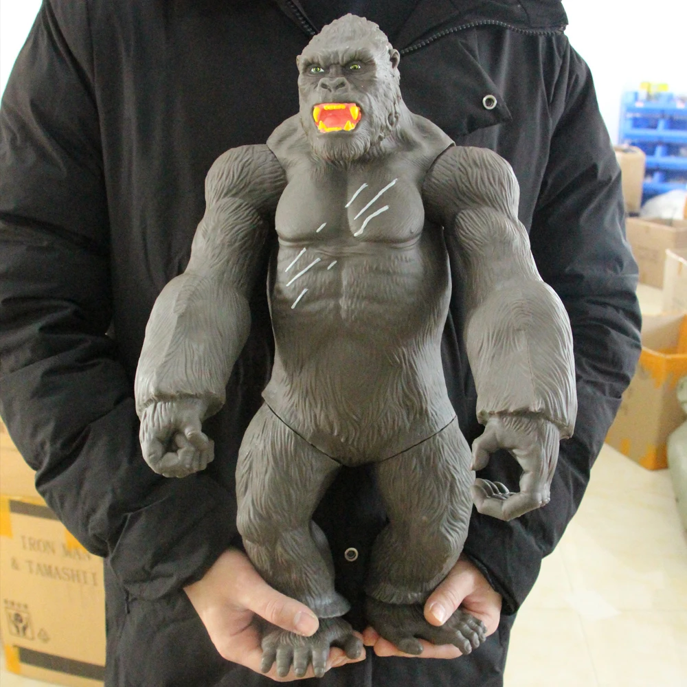 45cm Хит! 45 см большой фильм король конг череп lsland Горилла обезьяна фигурка модель игрушки для детей - Цвет: 45cm