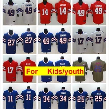Youth Buffalo Tre'Davious White Tremaine Edmunds Josh Allen LeSean McCoy Jim Kelly игровая цветная Футбольная форма