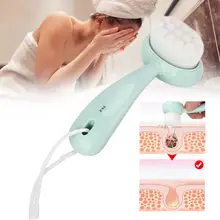 Ручной массаж лица щетка для очистки лицо поры глубокое очищение мягкая кисть для Лица Массажная щетка чистящий инструмент