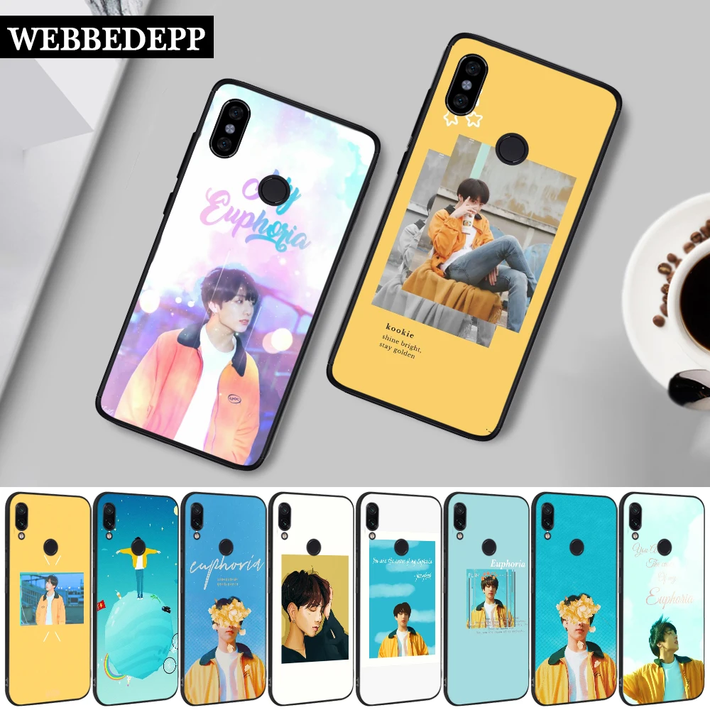 34W Euphoria Jungkook KPOP MAN Silicone Case for Xiaomi Redmi 4A 4X 5A 5 Plus S2 6 6A 7 7A 8A K20 Pro Go | Мобильные телефоны и