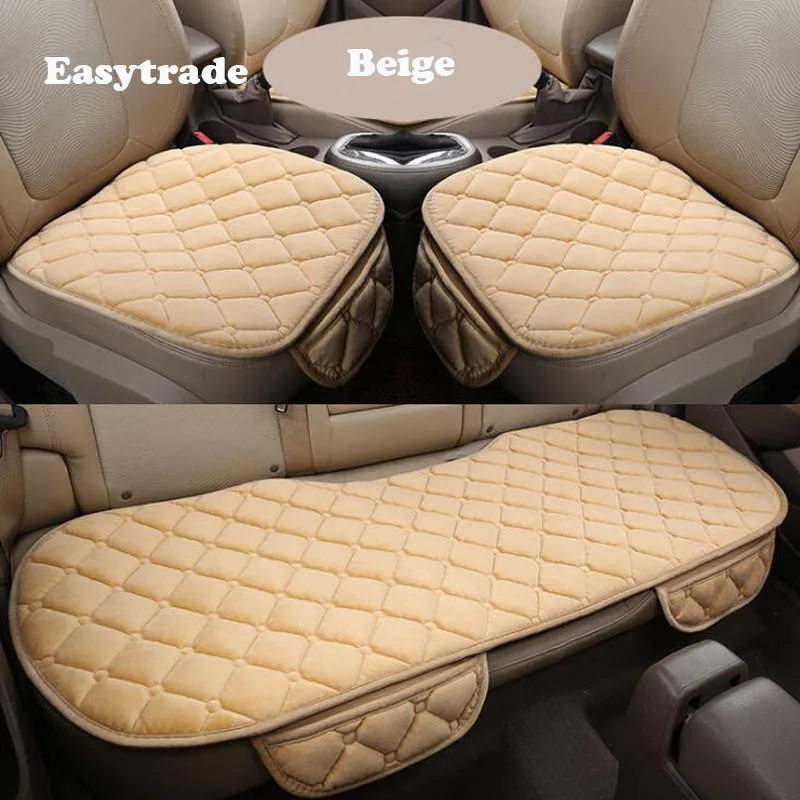 3 шт. зимний чехол для сиденья подушка переднее заднее сиденье протектор коврики