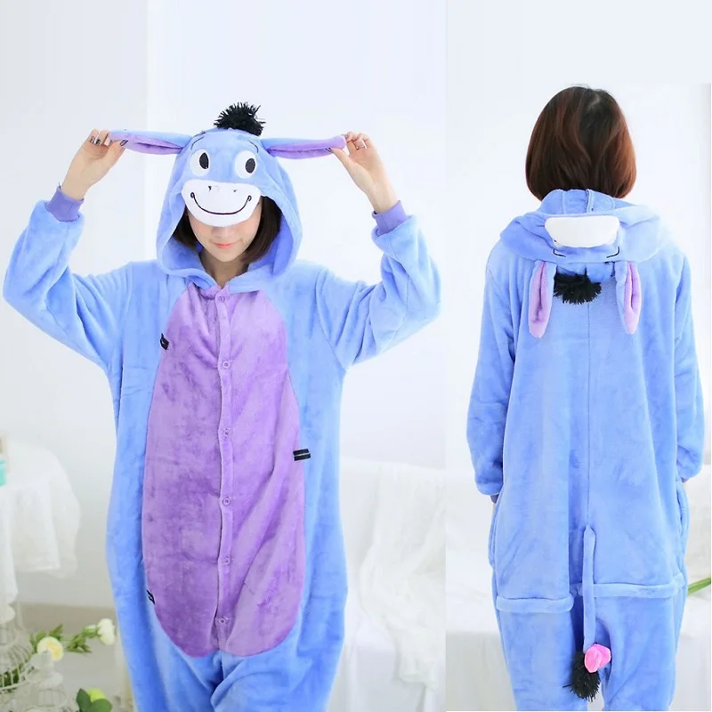 Cartoon-Kigurumi-Long-Sleeve-Hooded-Animal-Donkey-Onesie-Women-Winter-Cute-Homewear-Onesies-For-Adults-Warm