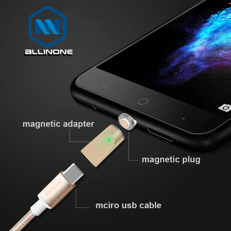 Магнитный Micro USB адаптер Allinone для iphone/USB Type c/Micro usb порт зарядного устройства