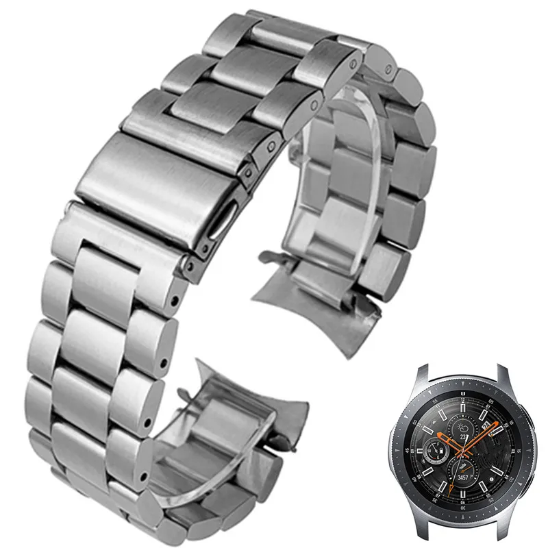 Ремешок из нержавеющей стали HQ для часов Samsung Galaxy Watch 46 мм SM R800 спортивный ремешок