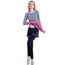 Женские спортивные топы для йоги, рубашки для йоги с длинным рукавом, женские бесшовные спортивные футболки для активного отдыха с длинным рукавом