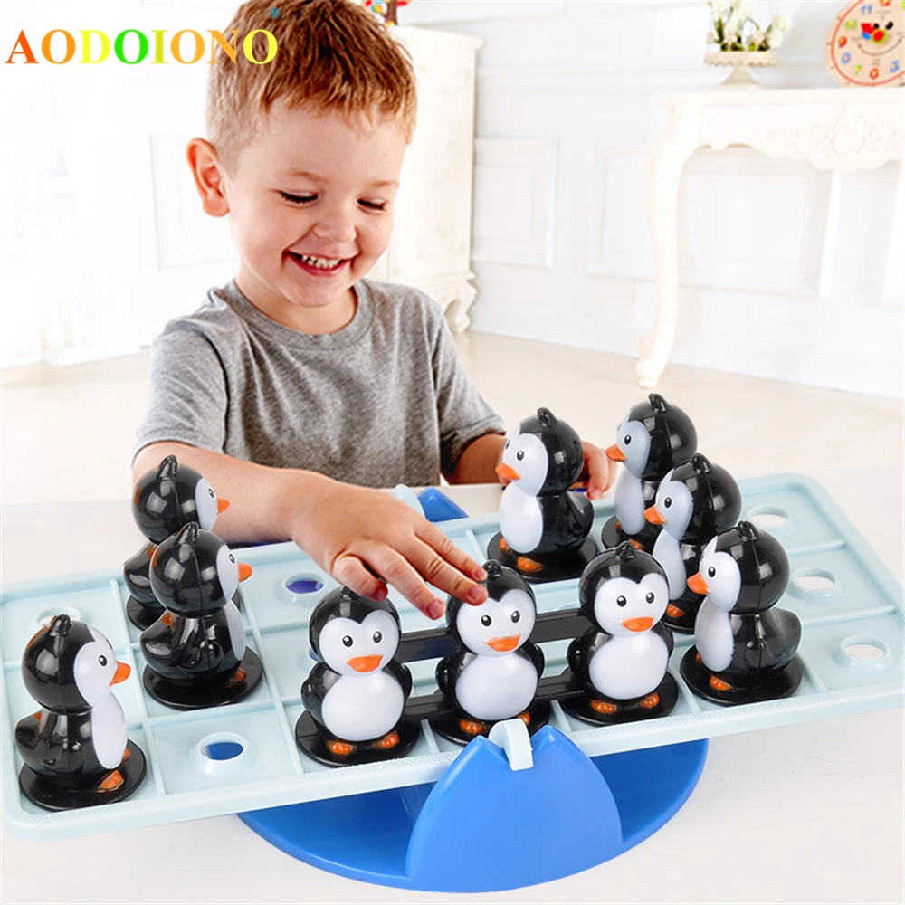 

Penguin Balance Toys Parent-child Puzzle Interactive Game Penguin Seesaw Toy Family Fun Party Playing Game Kids Children Gifts