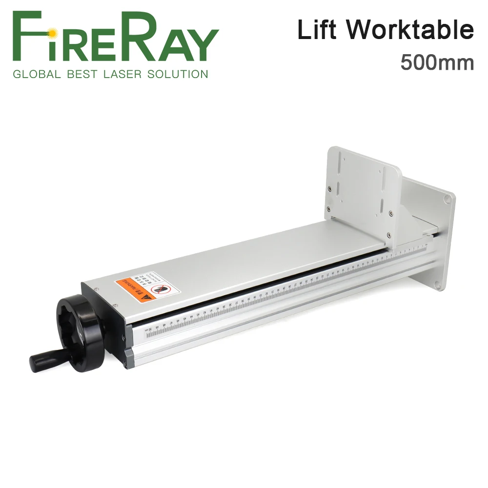 FireRay Laser Marking Part Lift Worktable Z Axis Lifting Column Stand 500mm for Co2/Fiber Laser Engraving Marking Machine