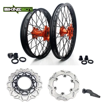 

BIKINGBOY 21/19/18 Front Rear Wheels Discs For KTM SX 125 2013-2019 SX 150 2012-2018 SX 250 2012-2019 XC 250 2012-2016 SXS-F 250