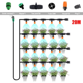 

Patio Spray Misters Watering System Kits Accessories for Outdoor Garden Greenhouse Nozzles Misting LBShipping