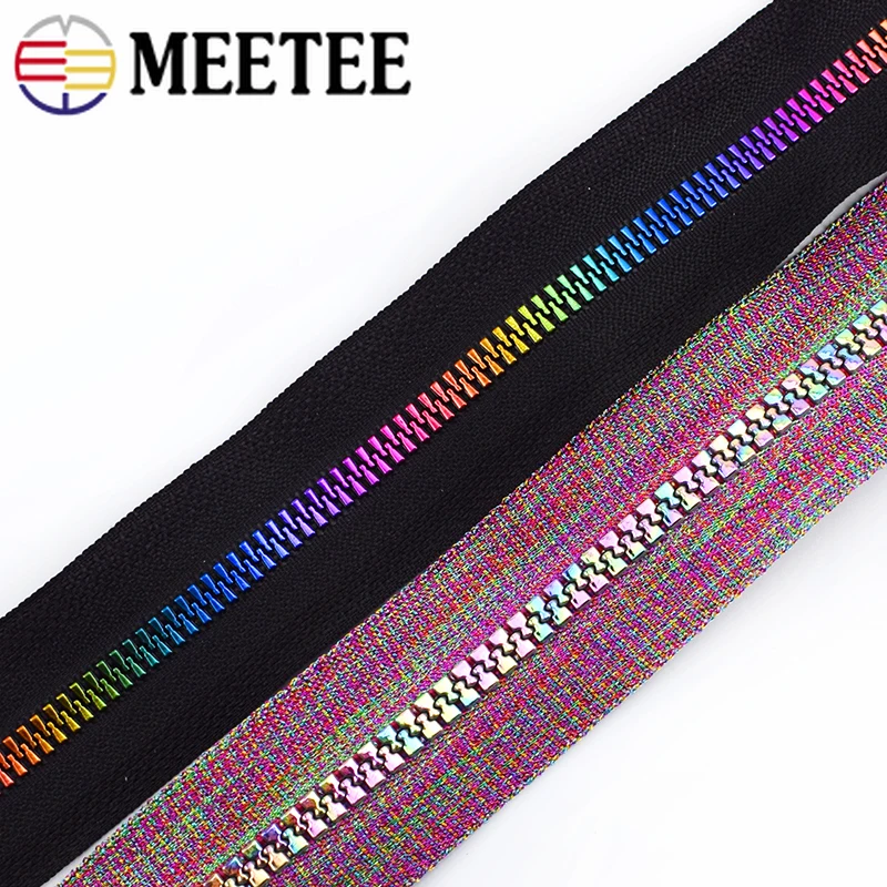 Meetee 2/4/8M 5# Resin Coded Coil Zipper for Bag Decoration Zippers Coat Jacket Repair Sewing Zips DIY Garment Tailor Accessory | Дом и сад