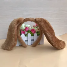 Взрослые дети сценический стол реквизит для выступлений плюшевый Мопс уши головной убор COS повязка на голову в виде животного щенка повязки для волос