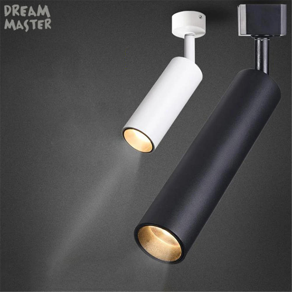 Focos de para tienda de ropa, lámpara de techo COB, 3W, 7W, 10W, color blanco negro|Reflectores| AliExpress
