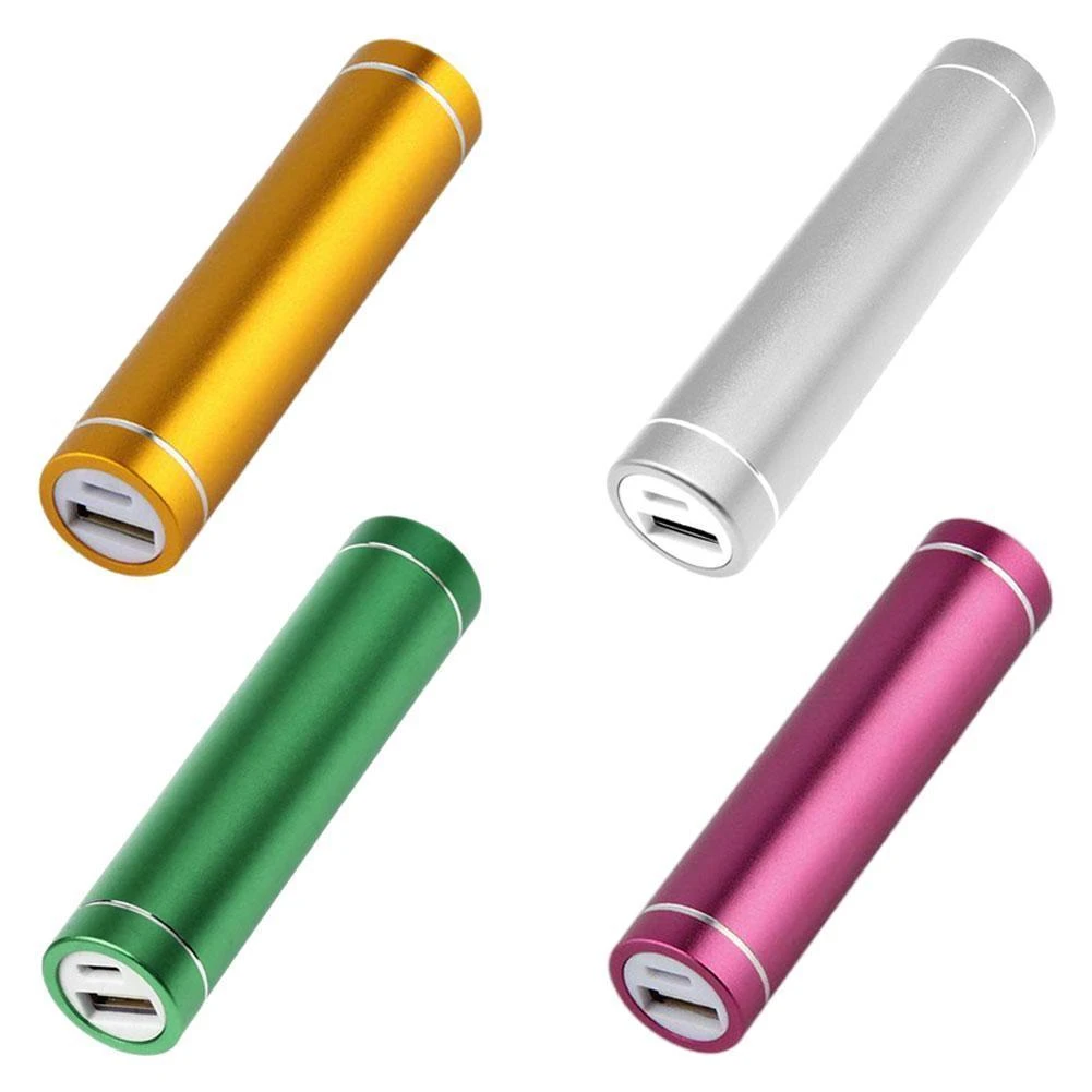 Cylindrical Aluminum Alloy Welding-free Mobile Phone Cover With Spring Single/1 Section 18650 best portable charger