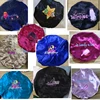 Long Satin Bonnet Sleep Cap Adjustable Buckle Hair Care Head Cover Bonnet Soft Elastic Satin Night Sleep Cap For Women Silk Cap 6