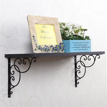

2 Pcs Cast Iron Triangular Angle Bracket Heavy Support Metal Release Catch Support Wall Mount Shelf Bracket Home DIY Decoration