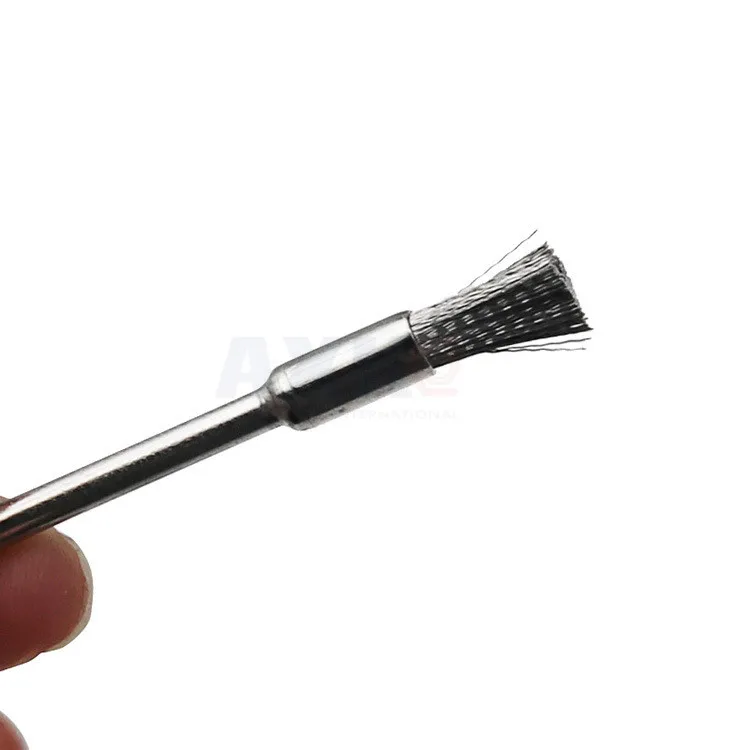 AXK 5 шт. стальная проволока Щетки Dremel Аксессуары полировальная кисть, дремель Инструменты Аксессуары для мини-заусенцев матовое колесо DT014