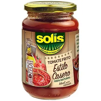 

SOLIS Tomate Frito Estilo Casero Frasco Cristal - Tomate sin gluten - 350 g