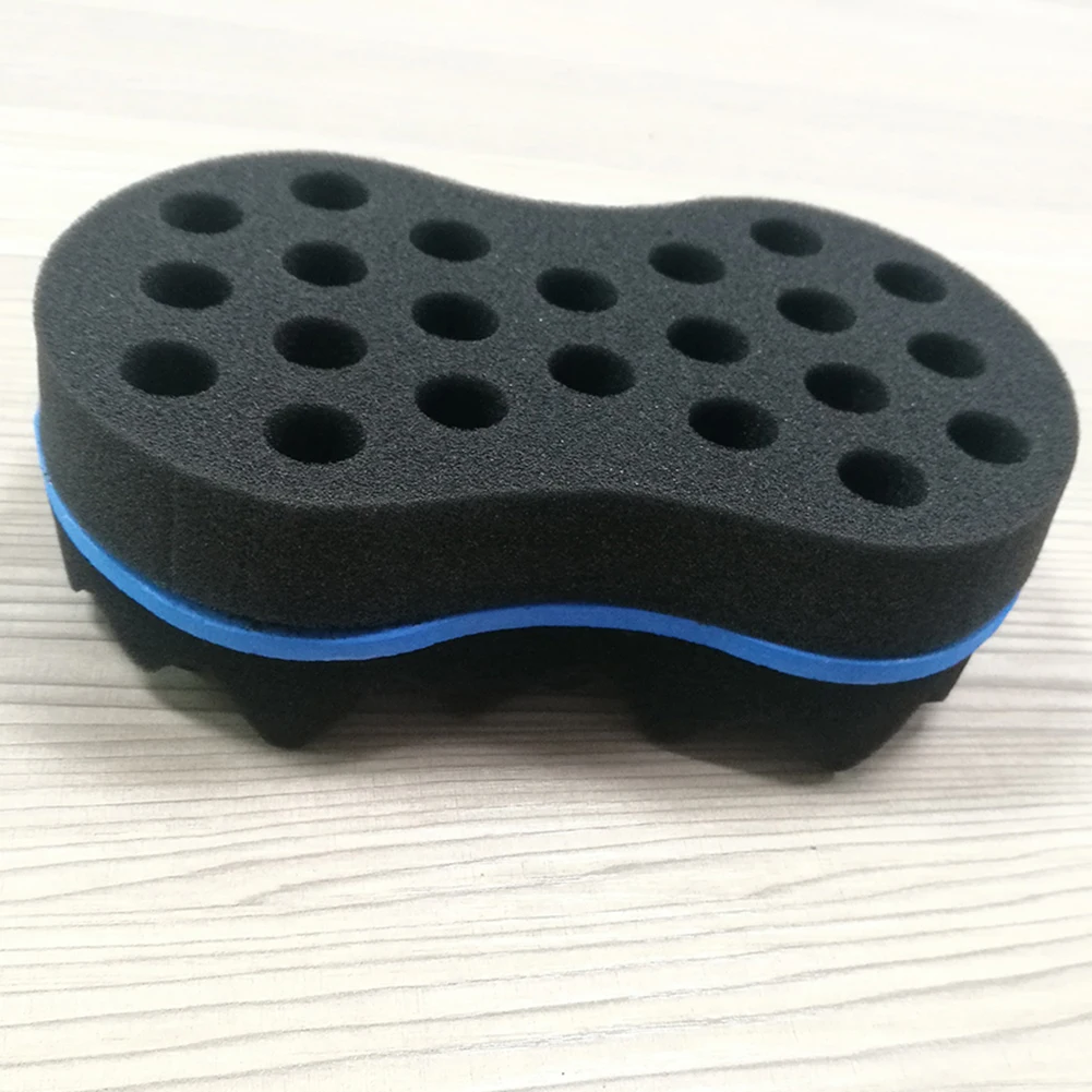 2-sided Multi-holes Wave Sponge Brush Curler Elastic Twist Afro Curly Hair Tool