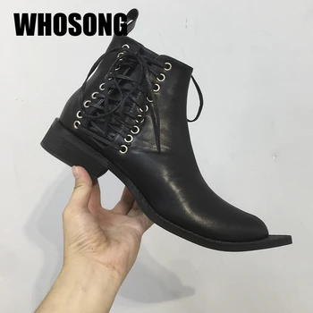 

Women Boots Girls Shoes Woman Chelsea Boots Ladies Pointed Toe Ankle Boots Female Brand Cross Tied Boots Soft Fashion Shoes New