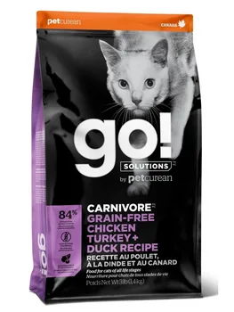 

GO! CARNIVORE Grain Free 4 kinds of meat for kittens and cats with sensitive digestion, Cat food, for cats, Мясное assorted, 1, 4 kg.