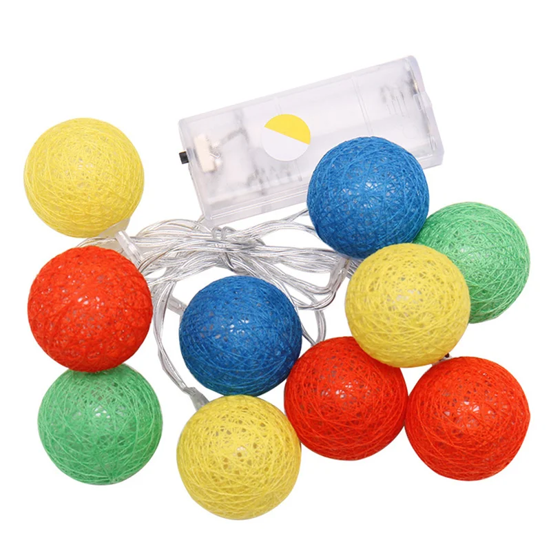 USB хлопковый шар светодиодный светильник праздничный s подвесной Декор лампа