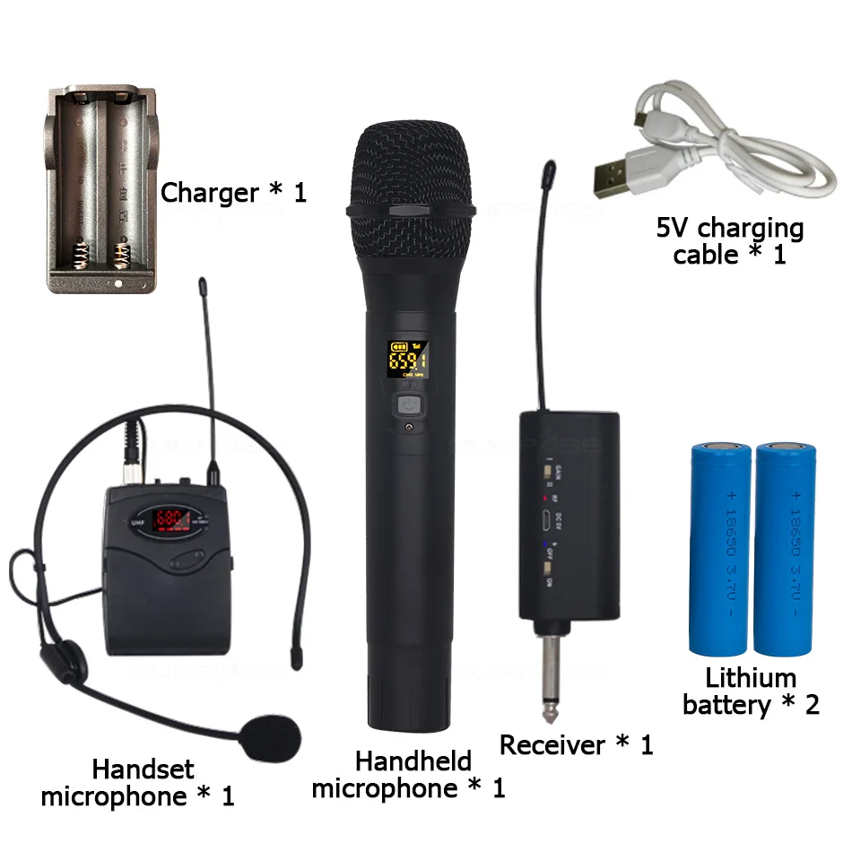 Портативный и гарнитура портативный аккумулятор передатчик набор 500KHZ несущая