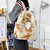Imitation Lamb Hair Backpack Women School Bags For Teenage Girls Bears Print Cute Backpack Bagpack Kawaii Backpack Mochila Mujer ► Photo 1/6