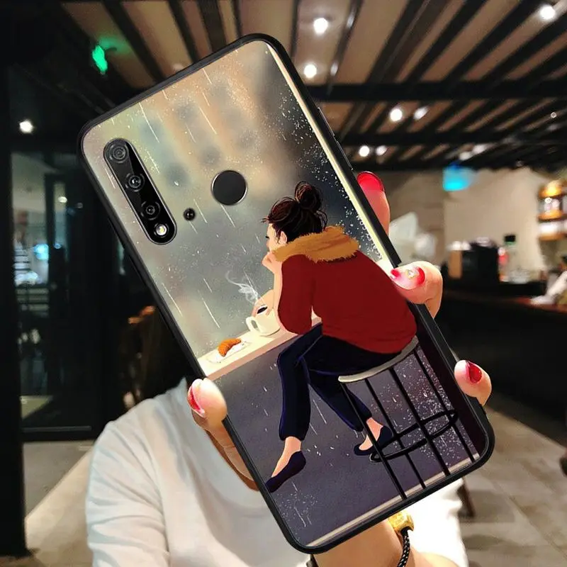 Yinuoda ОК, но сначала кофе и надписью «Girl Boss» чехол для телефона для huawei P20 P30 P20Pro P20Lite P30Lite Psmart P10 9lite - Цвет: A4