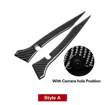 

1 Pair Rearview Side Mirror Anti-Rub Sticker Cover Cap Trim For BMW 5 7 Series