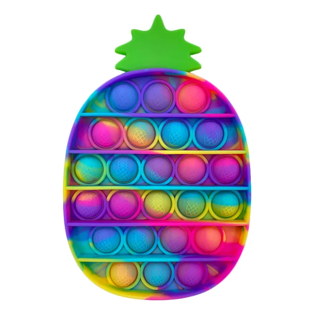 Fidget Reliver Stress Toys Rainbow Push Bubble Antistress Toys Sensory Toy To Relieve Autism Free Shipping PL-330