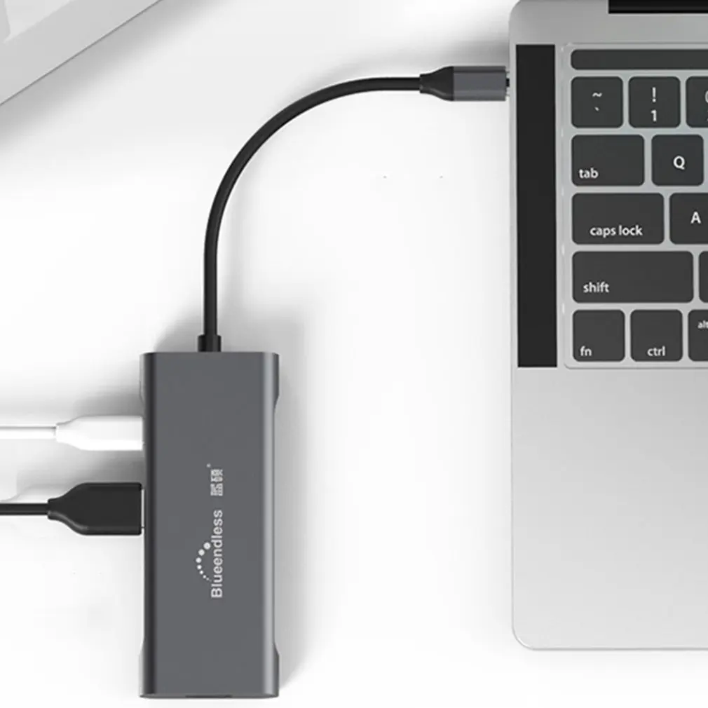 7 в 1 плата расширения тип-c Расширительная Док-Станция HDMI HD 4 к usb-хаб многофункциональный конвертер ноутбук док-станция для ПК компьютер